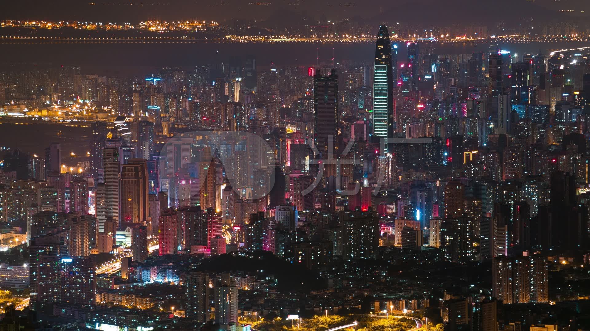 地王大厦下的深圳夜景 - 美篇