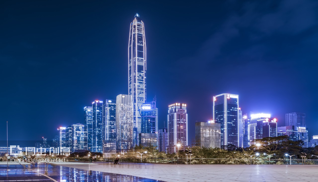 深圳城市建筑景观天际线