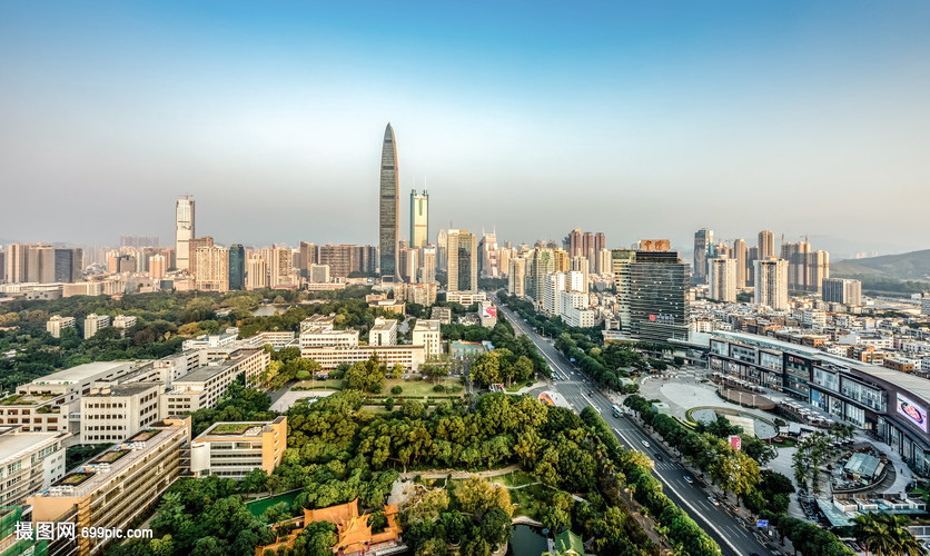 深圳市区风光 现代都市的璀璨画卷